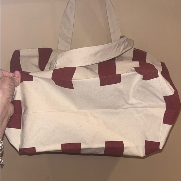 Leeds large political Striped Tote Bag with Logo, OS like new - Picture 10 of 10